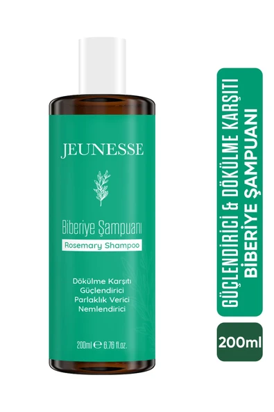 Jeunesse Biberiye Şampuanı Hızlı Saç Uzama Etkili Dökülme Karşıtı Ve Güçlendirici | shampoo 200 ml ürün görseli 1