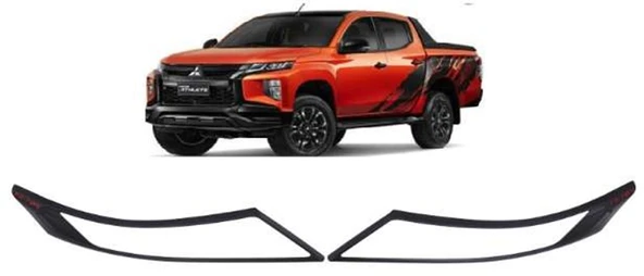 Mitsubishi L200 Uyumlu 2019 Sonrası Ön Far Kaplama Abs (Plastik) ürün görseli 1