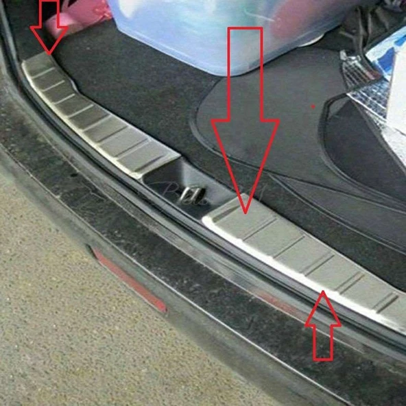 Mitsubishi Asx Uyumlu 2010 2017 Arka Tampon Eşiği Krom ürün görseli 1