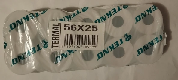 Termal Rulo 56x25 10 lu paket ürün görseli 1