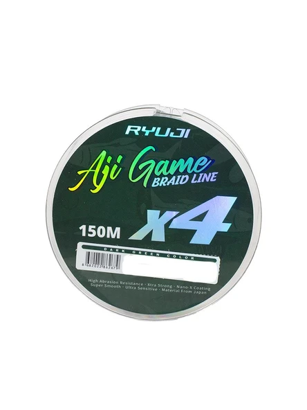 Ryuji Aji Game 4X 150m Dark Green LRF İp Misina ürün görseli 1