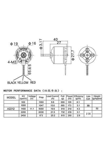 A2212 Brushless Motor - Resim 8