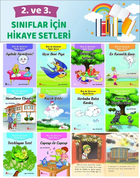 2.ve 3.Sınıflar İçin Severek Okuyup Yazarım 10 lu Hikaye Seti (48 Sayfa) ürün görseli 1