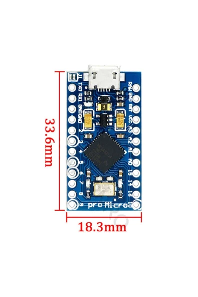 ATmega32U4 Pro Micro - Resim 6