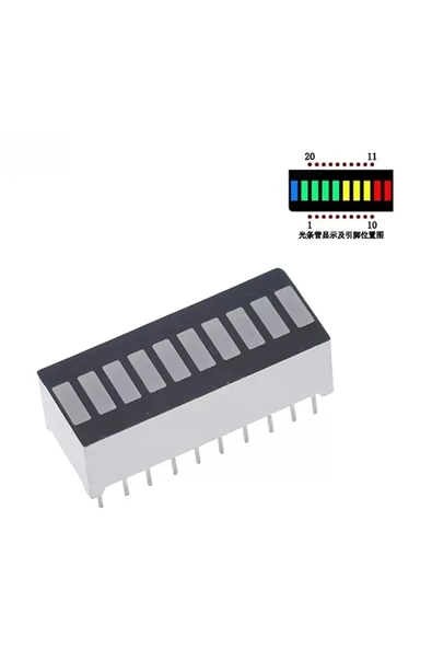 4 Renk Bar Led 10 Segment - Resim 6