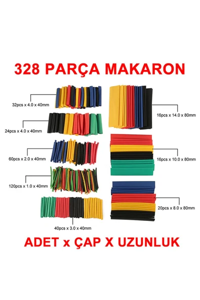 Makaron Set 328 Parça - Resim 7