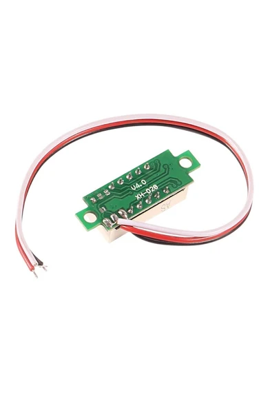 0.28" 0-100V Kırmızı Voltmetre - Resim 4