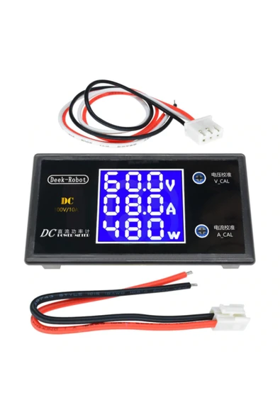100V 10A Voltmetre Ampermetre Wattmetre - Resim 2