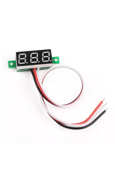 0.28" 0-100V Kırmızı Voltmetre - Resim 8