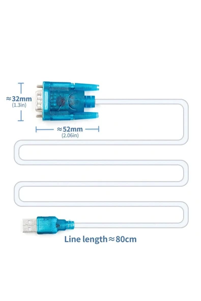 Kablolu Usb to Rs232 Çevirici CH340 ürün görseli 1