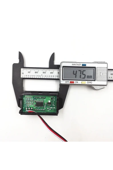 0.56 0-30V Kırmızı Voltmetre - Resim 7