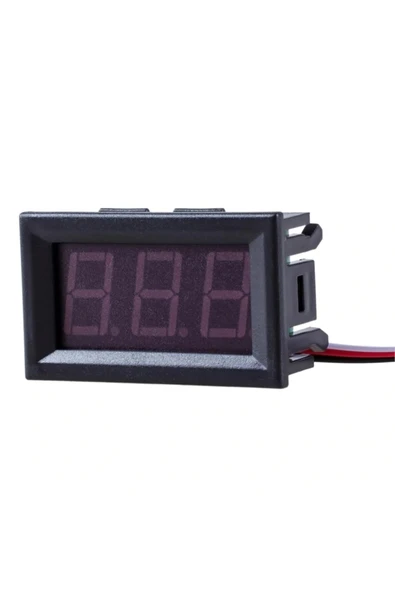 0.56 0-30V Kırmızı Voltmetre - Resim 3