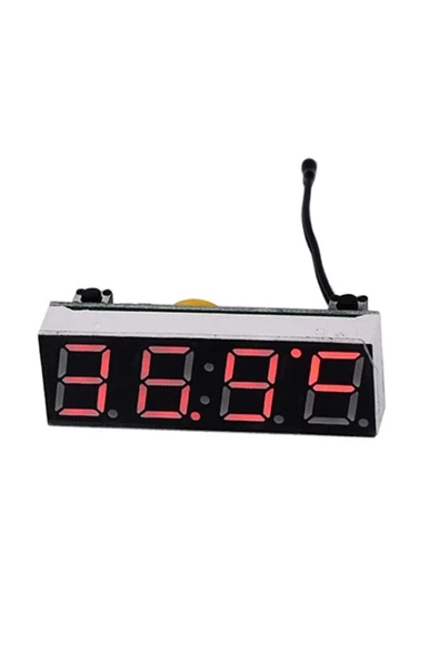 3 in 1 Voltmetre Termometre Saat - Resim 3