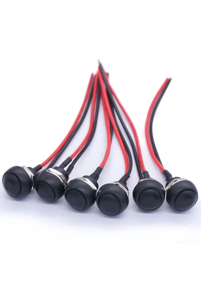12mm PBS-33B Push Buton 20cm Kablolu - Resim 6
