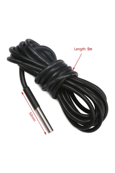 DS18B20 Kablolu Sensör 5 Metre - Resim 5