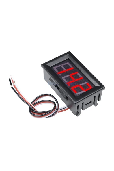 0.56 0-30V Kırmızı Voltmetre - Resim 2