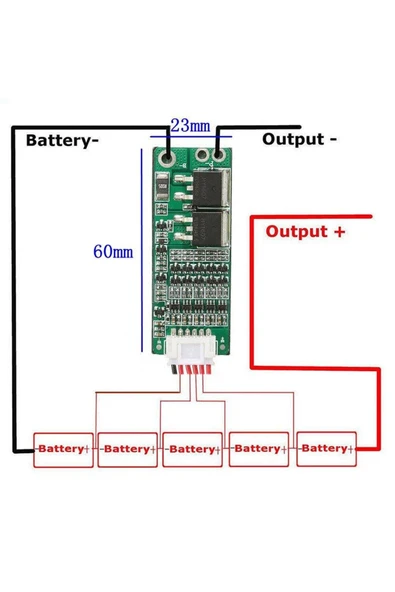 5S 15A BMS - Resim 2