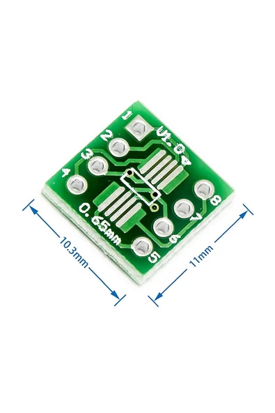 SSOP8 to DIP8 PCB ürün görseli 1