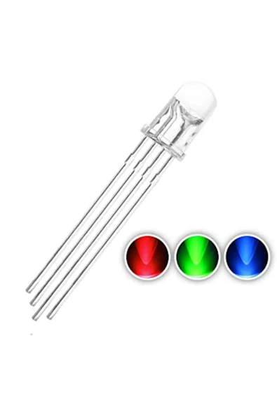 5mm Rgb Led Ortak Anot - Resim 3