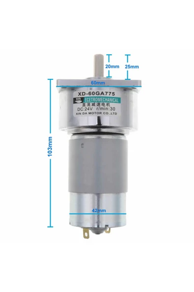 XD-60GA775 24V 30Rpm ürün görseli 1