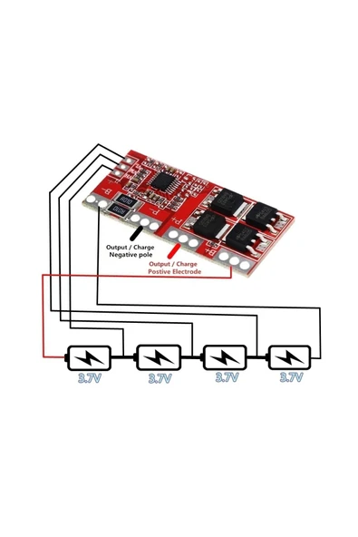 4S 30A BMS - Resim 2