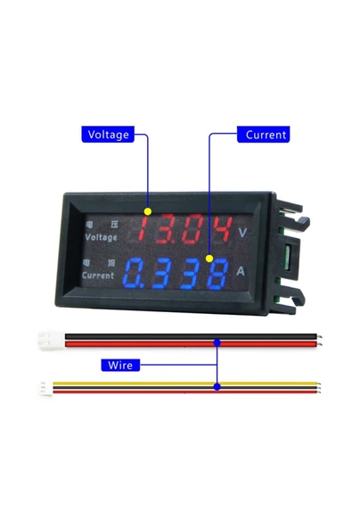 DC 200V 10A Voltmetre M4430 - Resim 4