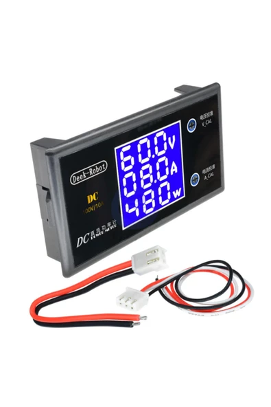 100V 10A Voltmetre Ampermetre Wattmetre ürün görseli 1