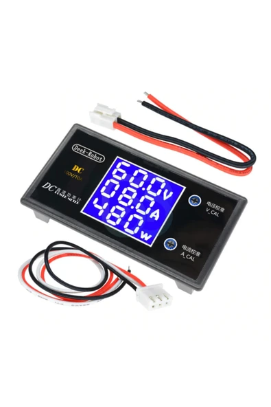100V 10A Voltmetre Ampermetre Wattmetre - Resim 3