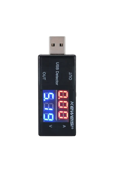 USB Dedektör Dijital Voltmetre KWS-10VA - Resim 6