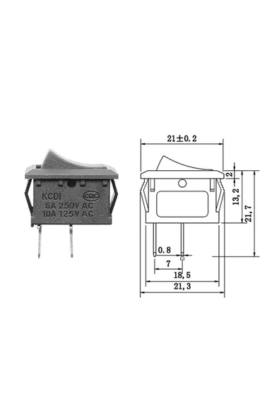 KCD1 2 Pin Anahtar - Resim 4