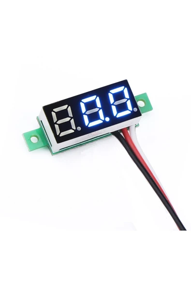 0.28" 0-100V Mavi Voltmetre ürün görseli 1