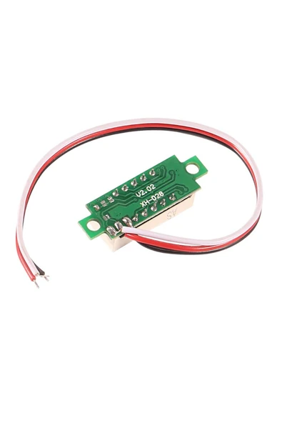 0.28" 0-100V Mavi Voltmetre - Resim 6