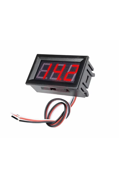 0.56" 0-100V Kırmızı Voltmetre - Resim 4