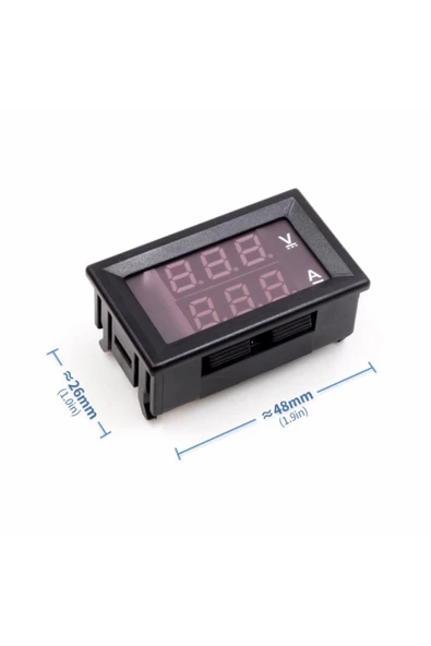 100V 10A Voltmetre Ampermetre DSN-VC288 - Resim 6