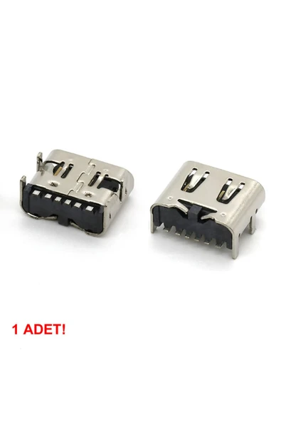 Type-C Usb Soket 6 Pin Smd - Resim 7