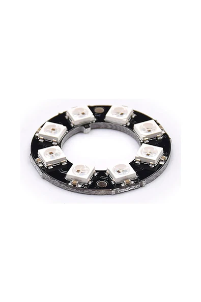 8li Halka WS2812B 5050 Rgb Led - Resim 4