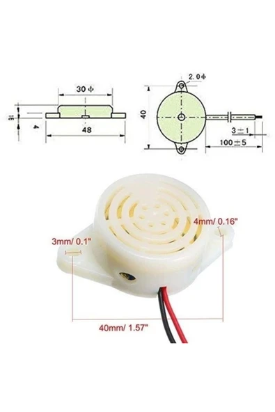 SFM-27 90DB Buzzer - Resim 3