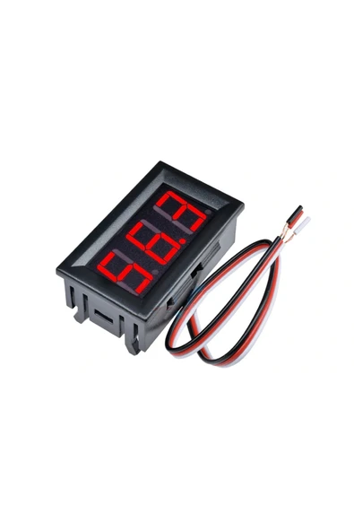 0.56" 0-100V Kırmızı Voltmetre - Resim 6