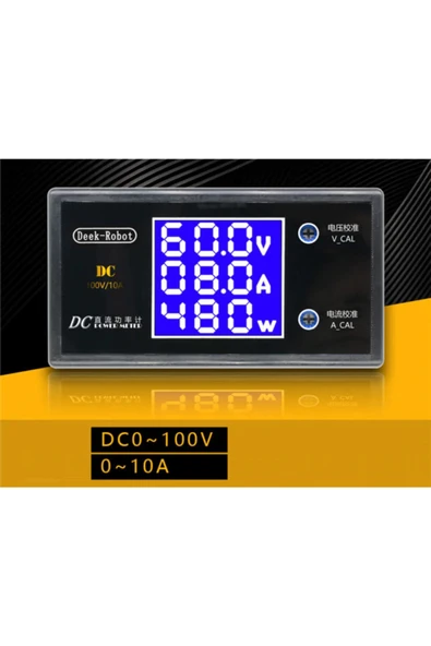 100V 10A Voltmetre Ampermetre Wattmetre - Resim 4