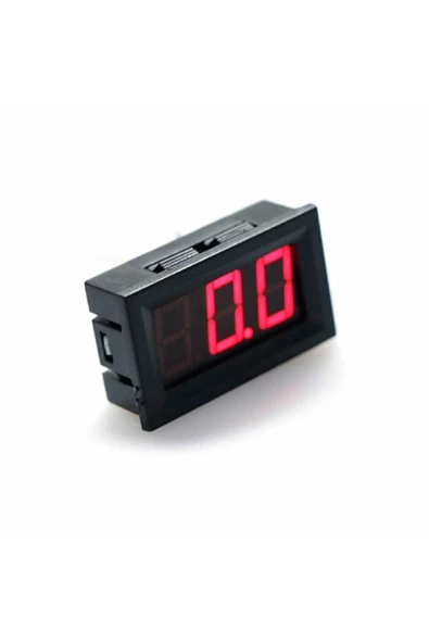 0.56" 0-100V Kırmızı Voltmetre - Resim 3