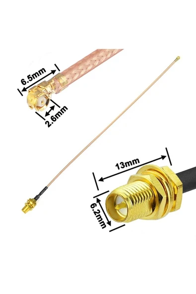 30cm RP Sma Dişi Ipex RF Kablo - Resim 6