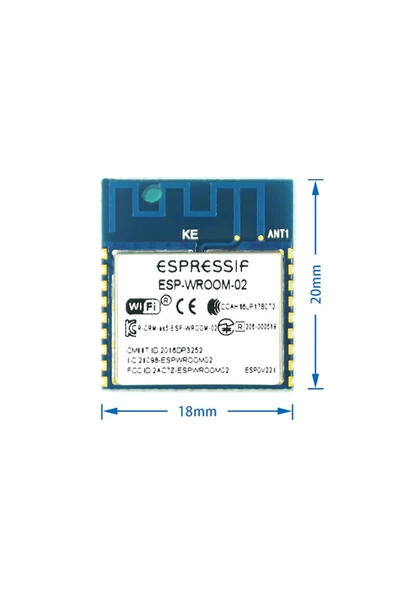 ESP-WROOM-02 Modül ürün görseli 1
