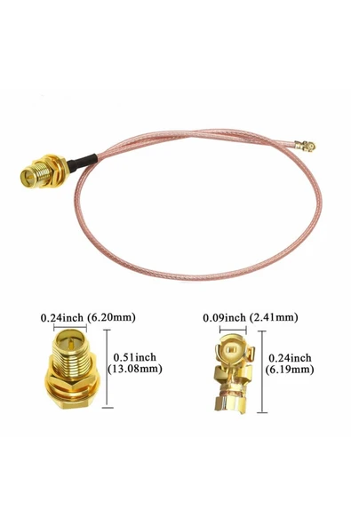 30cm RP Sma Dişi Ipex RF Kablo - Resim 5
