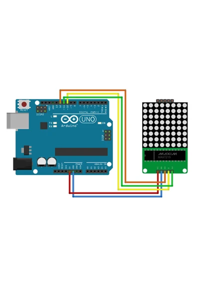 MAX7219 1li Dot Matrix Modül - Resim 8