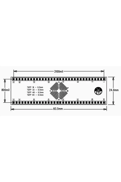 TQFP-3 PCB - Resim 2