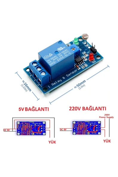 LDR Röle Modül 5V - Resim 2