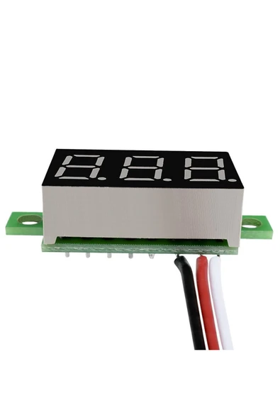 0.36 Kırmızı 0-30V Voltmetre - Resim 4