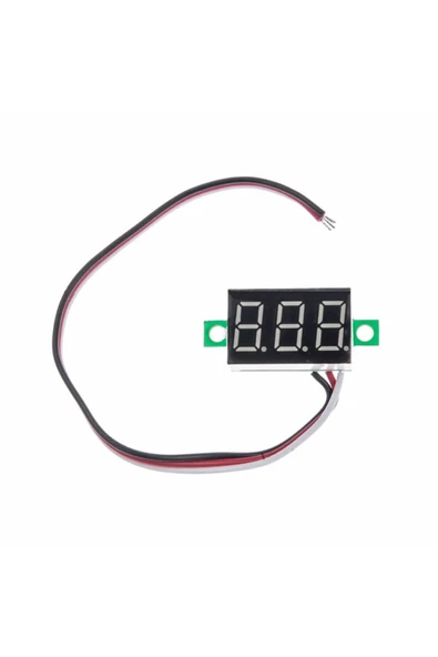 0.36 Kırmızı 0-30V Voltmetre - Resim 7