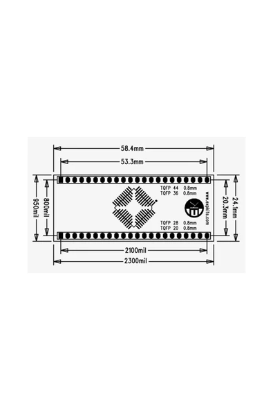 0.8MM TQFP PCB - Resim 2