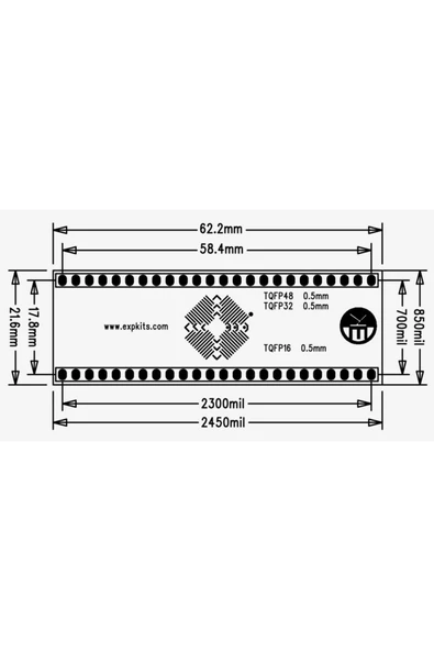 TQFP-2 PCB - Resim 2